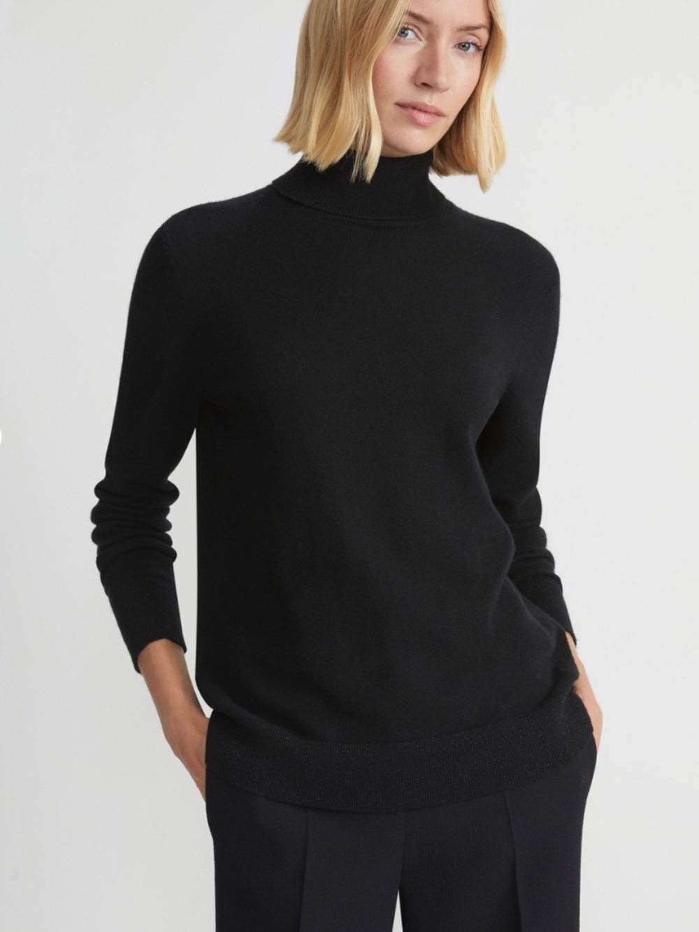 Lafayette 148 Cashmere Turtleneck Sweater